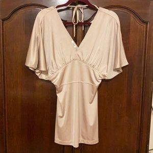 Cache vintage gold blouse